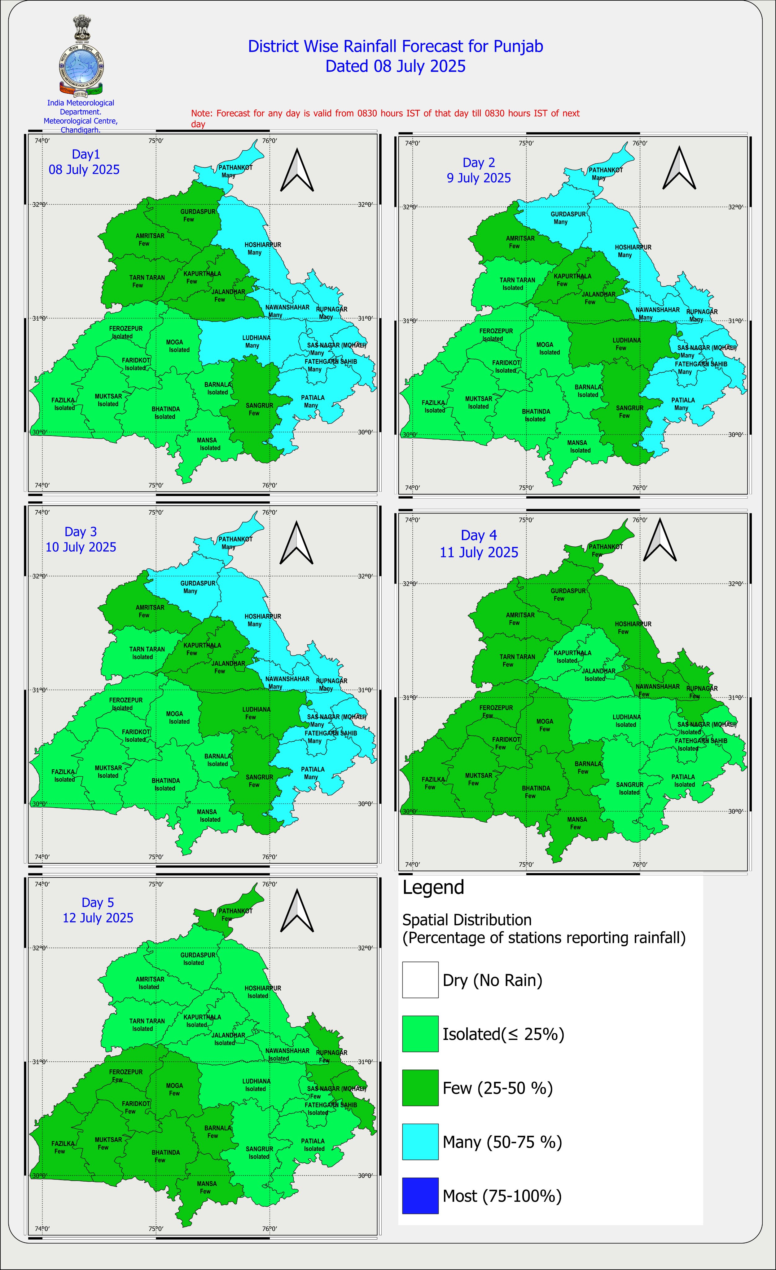 punjab mosam