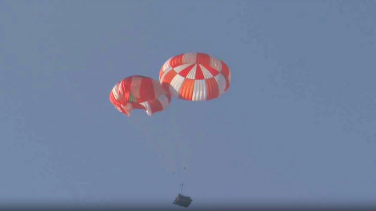 Gaganyaan parachute test  ADRDE Madhya Pradesh  ISRO G1 mission  IMAT 05