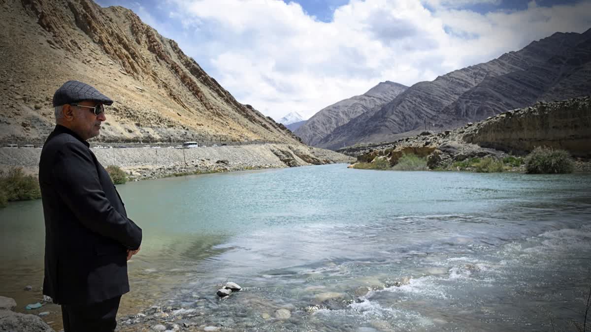 وائس پریزیڈنٹ سی پی رادھاکرشنن نے جون میں  لداخ کا دورہ کیا