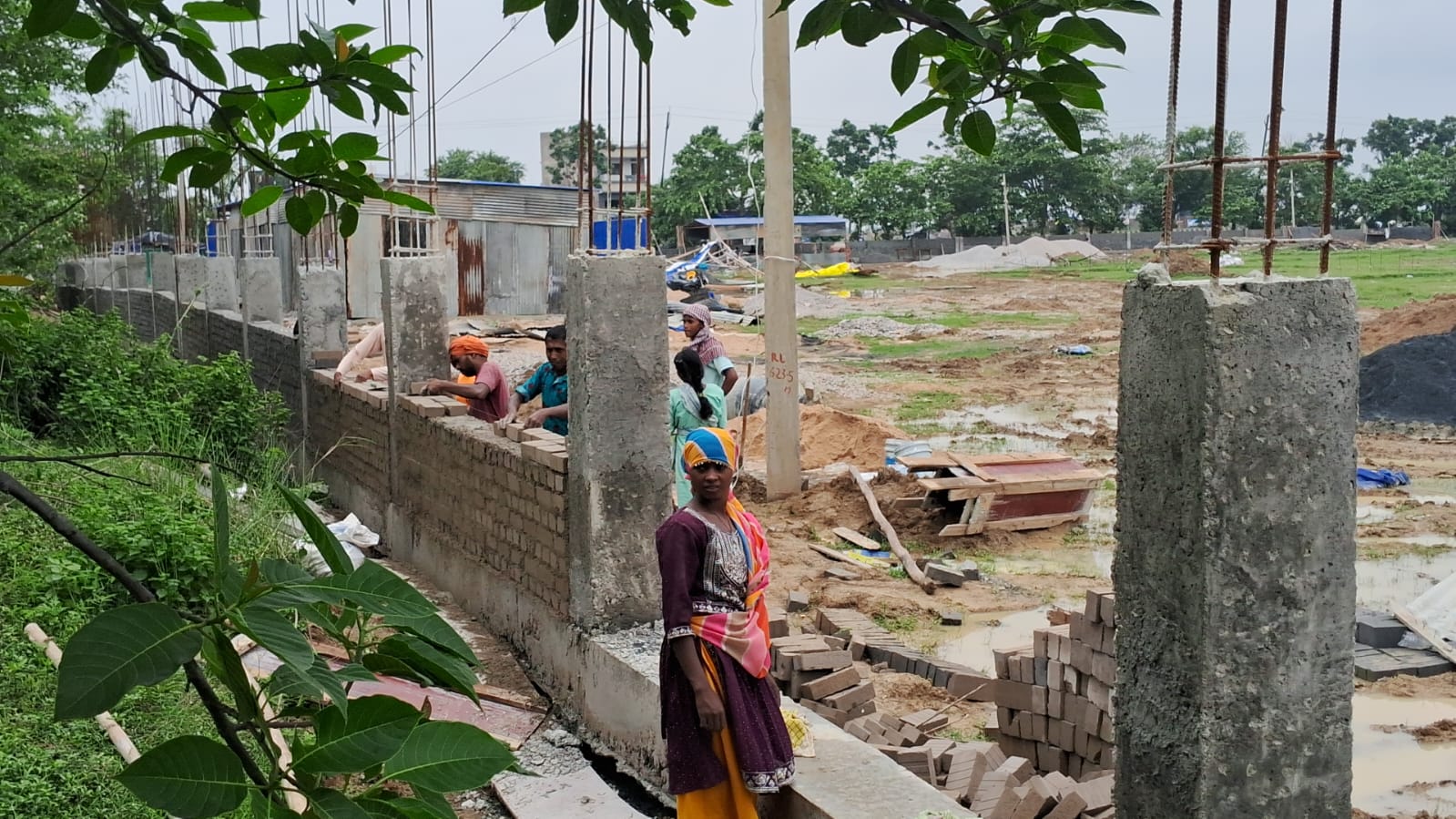 Construction work underway in Nagri