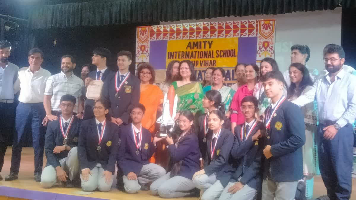 New Delhi: Students from Pushp Vihar Wins International Space Settlement Design Competition Etv Bharat