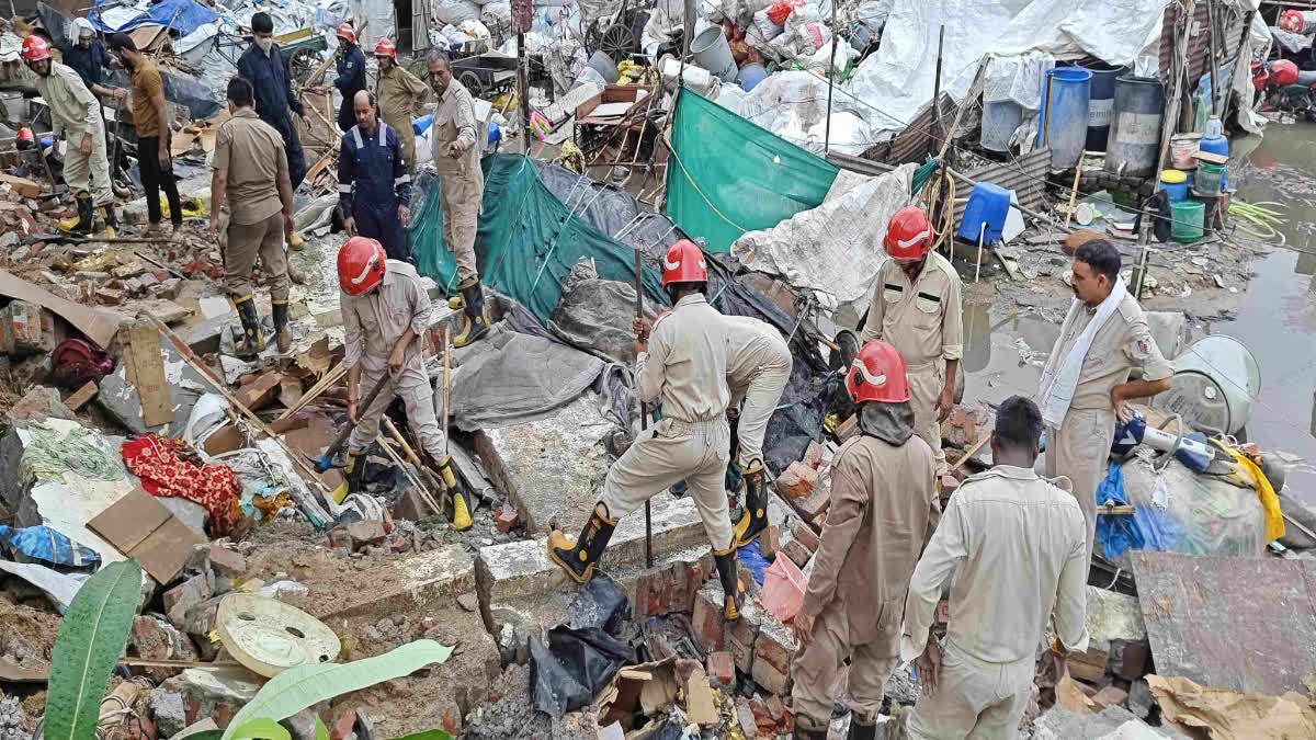 Delhi Wall Collapse