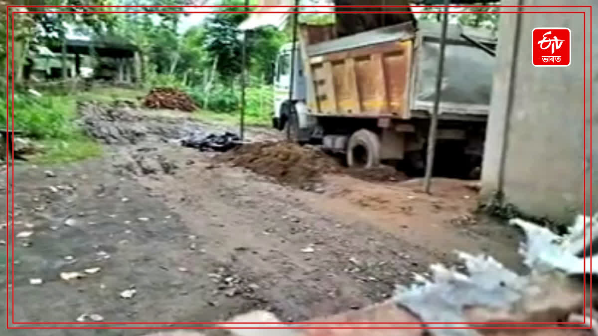 Dumper explosion in Sivasagar