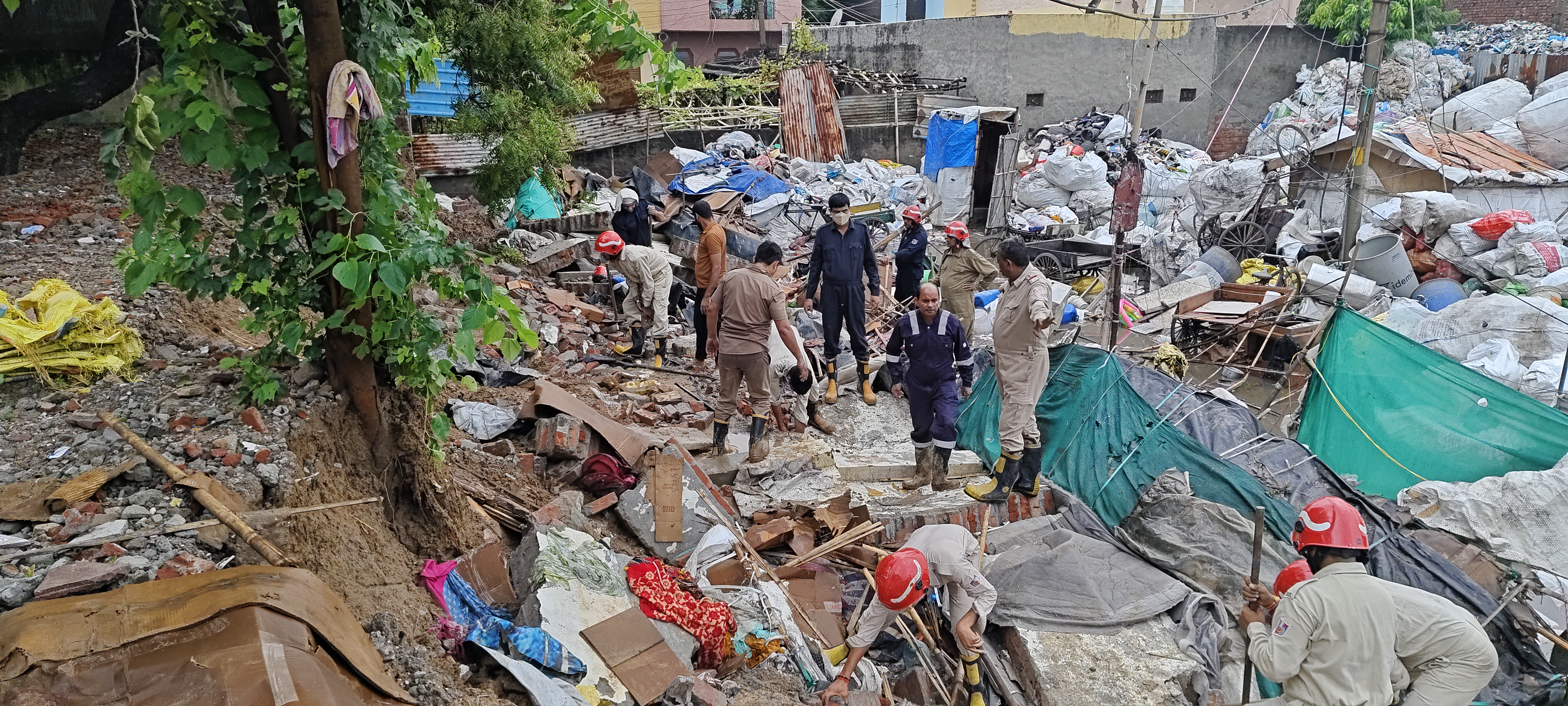 Delhi Wall Collapse
