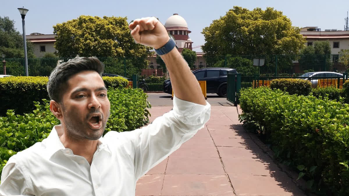 Supreme Court, and (cutout) Abhishek Banerjee