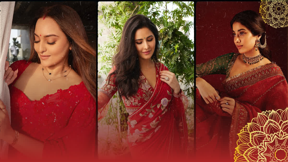 কৰৱা চৌথত হৈ পৰিব আকৰ্ষণৰ কেন্দ্ৰবিন্দু, যেতিয়া পৰিধান কৰিব এই ডিজাইনৰ ৰঙা ৰঙৰ শাৰী