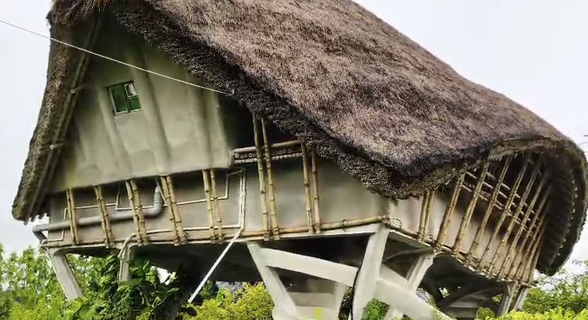 BAMBOO HOUSE IN SUNDARBANS