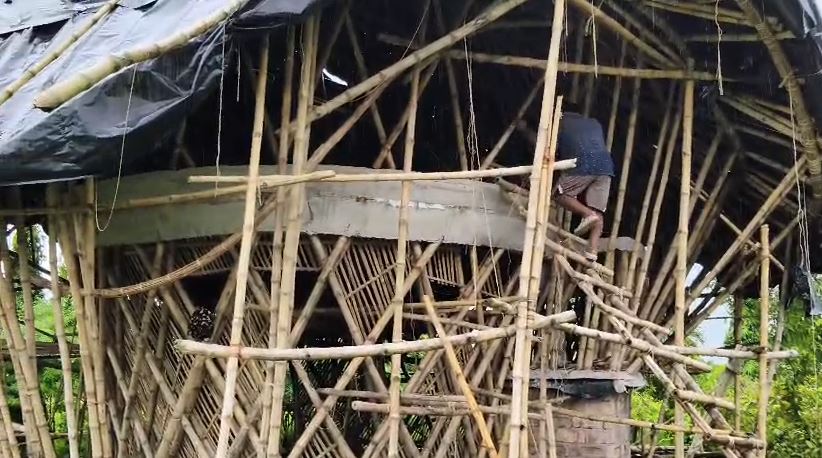 BAMBOO HOUSE IN SUNDARBANS