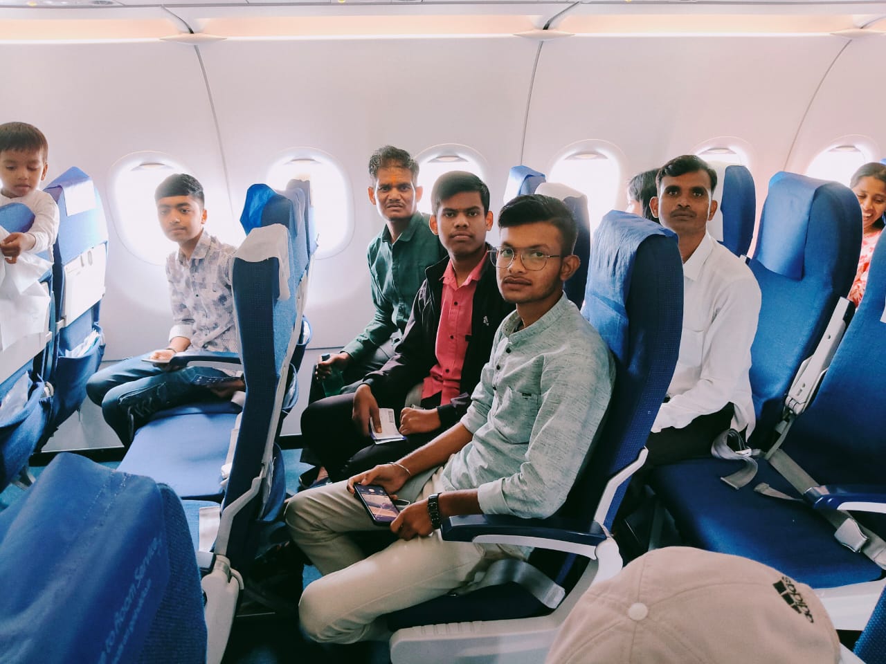 Air travel of topper student