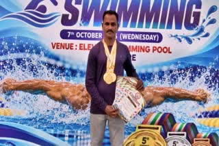 UTTARA KANNADA KARWAR SWIMMER SUDARSHAN WINS 4 GOLD MEDALS