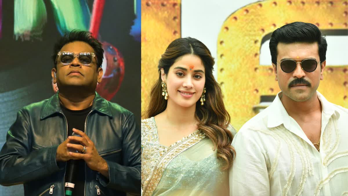 એ.આર રહેમાન, રામ ચરણ અને જાહ્નવી કપૂર