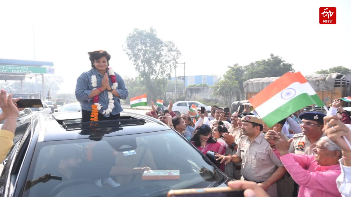 ગુરુગ્રામ-રોહતકમાં શેફાલી વર્માનું ભવ્ય સ્વાગત