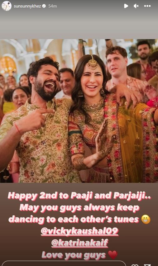 Sunny Kaushal sends sweetest wishes to his 'paaji and parjaaiji'