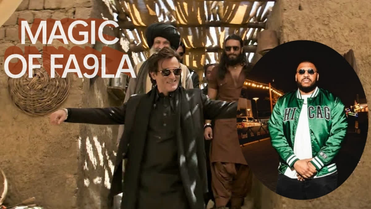 Akshaye Khanna in the FA9LA song sequence and (right) Flipperachi