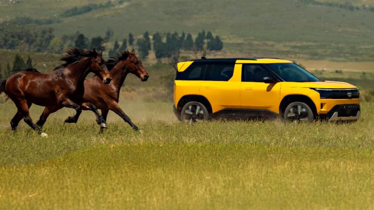 புதிய டாடா சியராவின் மஞ்சள் நிற வகை