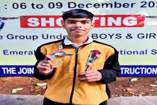 Abhinav Pathak won gold medal for Jharkhand at 69th National School Shooting Competition