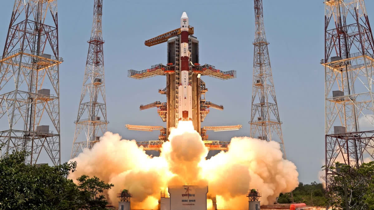 Indian Space Research Organisation's (ISRO) Aditya-L1, India's maiden solar mission, on board PSLV-C57 lifts off from the launch pad at Satish Dhawan Space Centre, in Sriharikota, on Saturday, September 02, 2023.