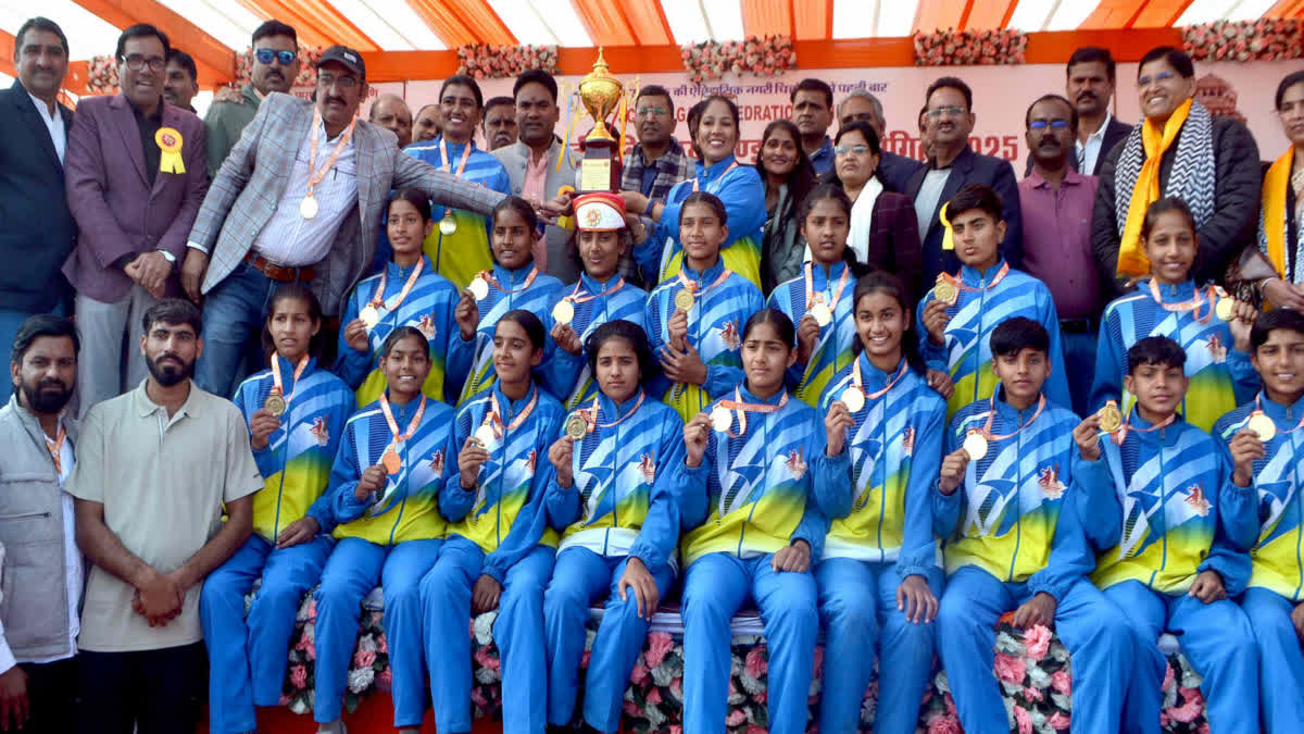 Rajasthan girls' team won the gold medal