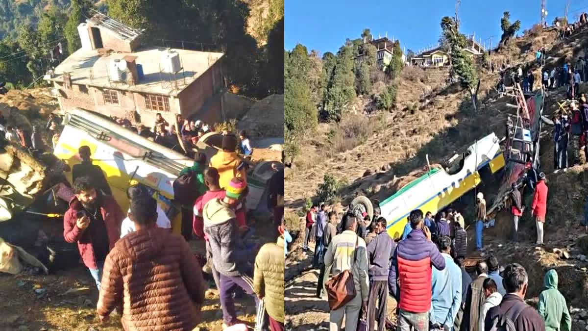 sirmaur Haripurdhar bus accident