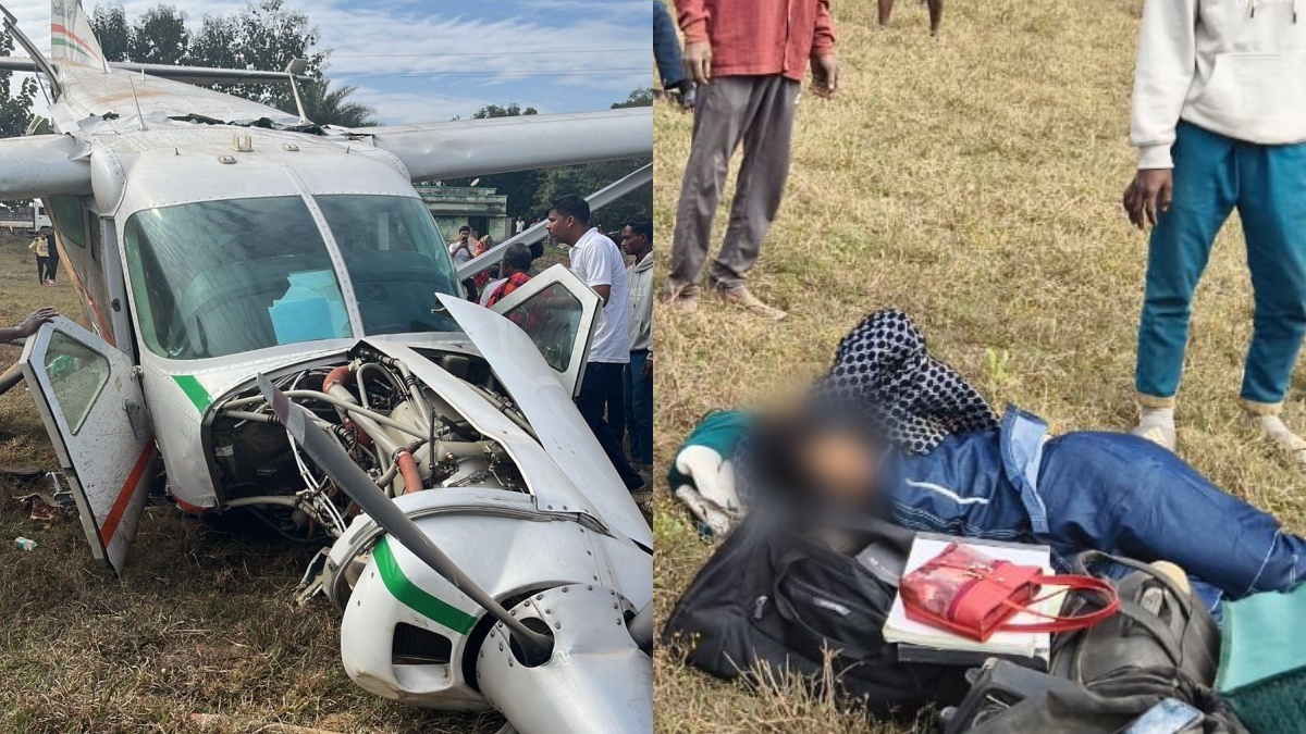 A charter flight with nine passengers crashed during takeoff near Rourkela airstrip in Odisha.