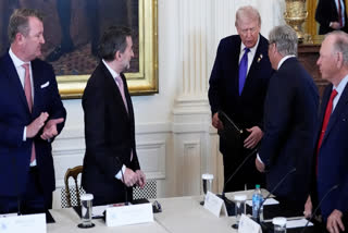 President Donald Trump in a meeting with oil executives in the East Room of the White House, Friday, Jan. 9, 2026, in Washington.