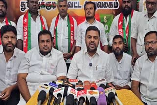 எஸ்டிபிஐ கட்சியின் மாநில தலைவர் நெல்லை முபாரக்