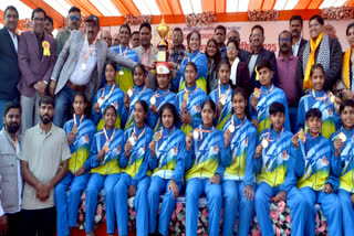Rajasthan girls' team won the gold medal
