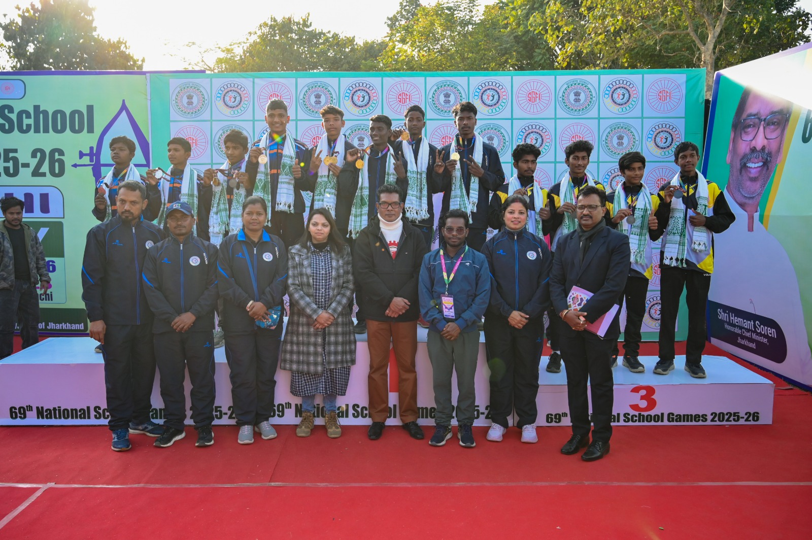 Maharashtra emerged as overall champion in 69th National School Archery Championship held in Ranchi