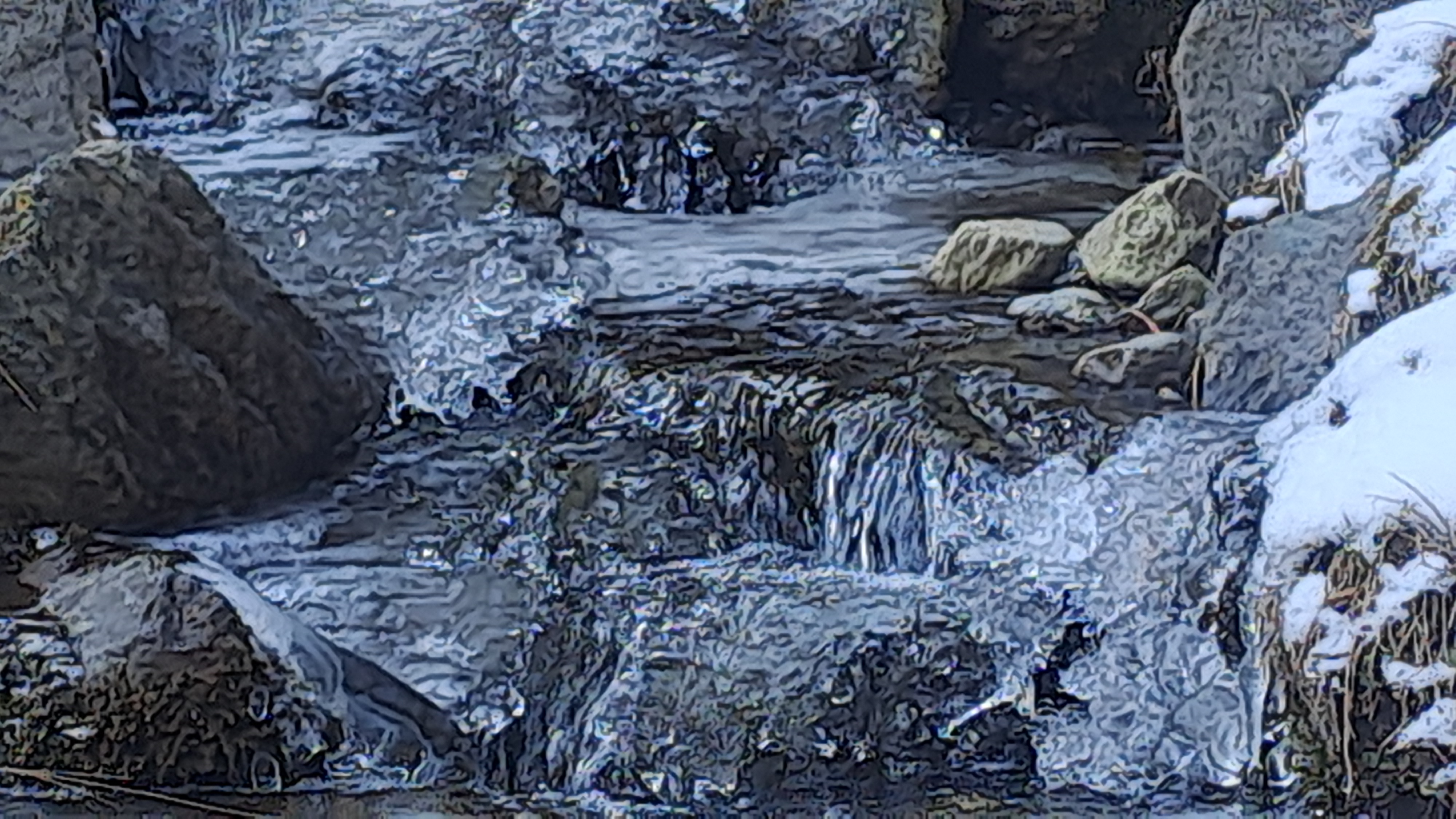 کشمیر میں شدید سردی کی لہر برقرار، آبی ذخائر منجمد