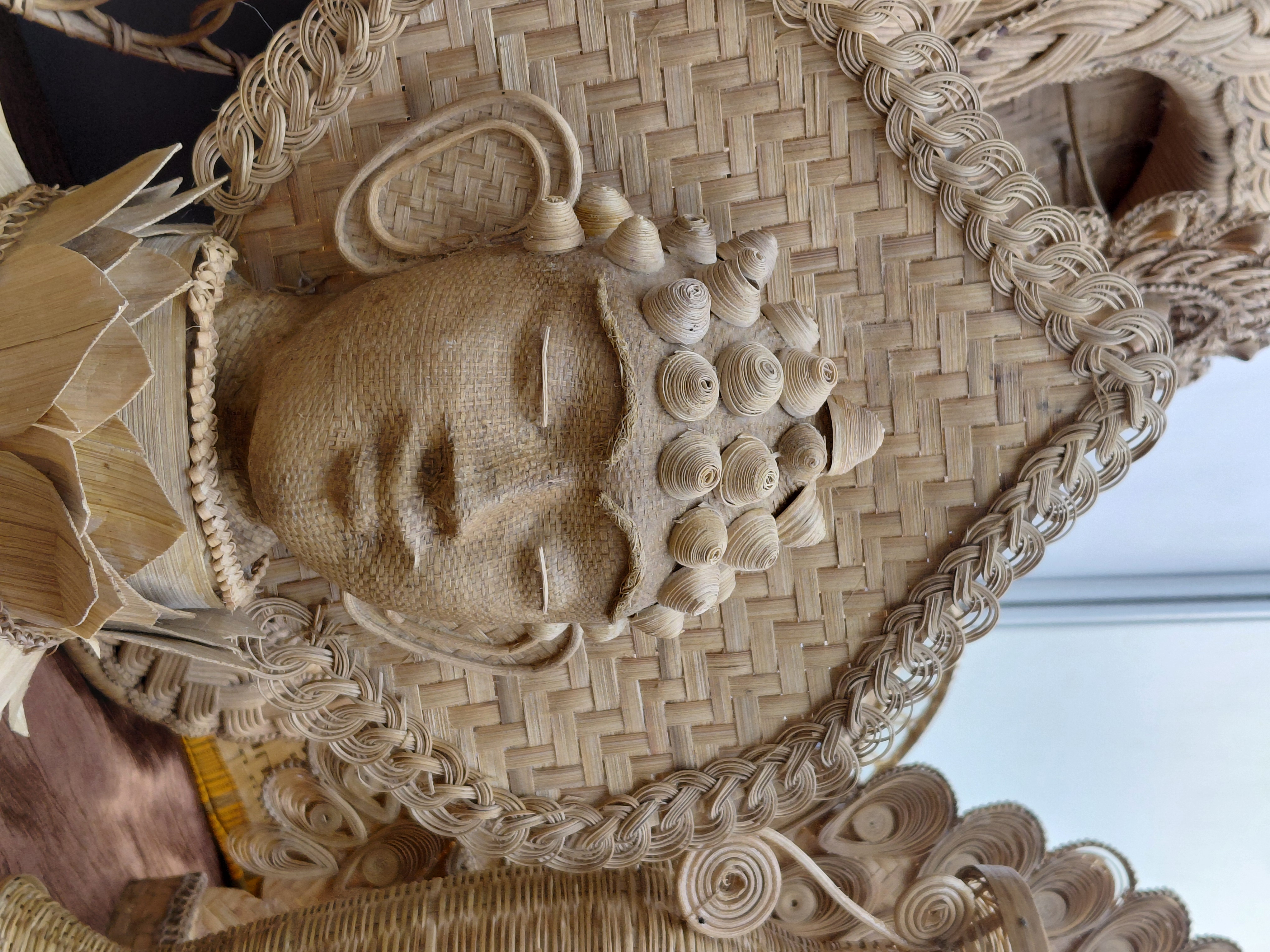 A Statue made of Bamboo