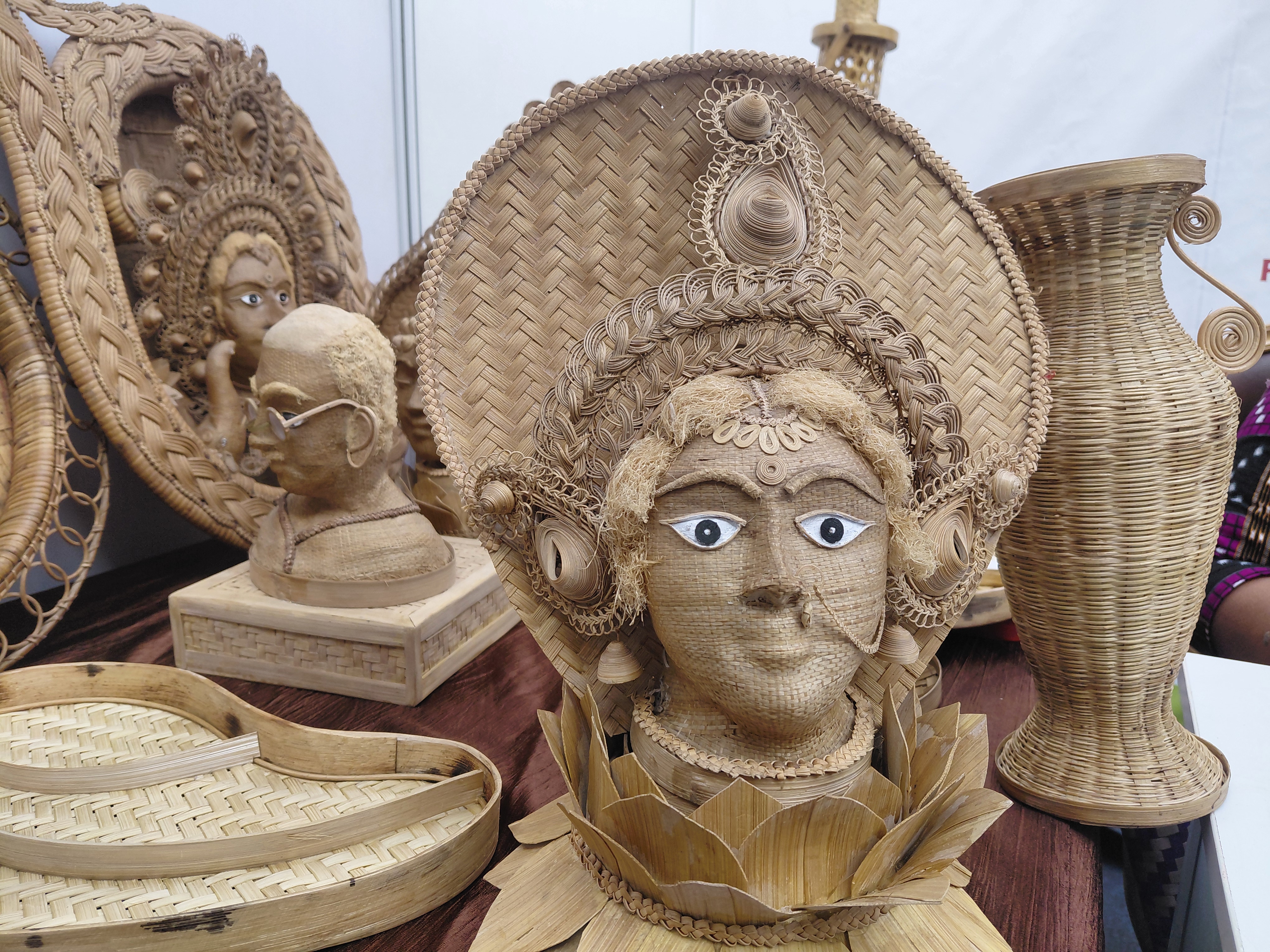 Statue made of Bamboo