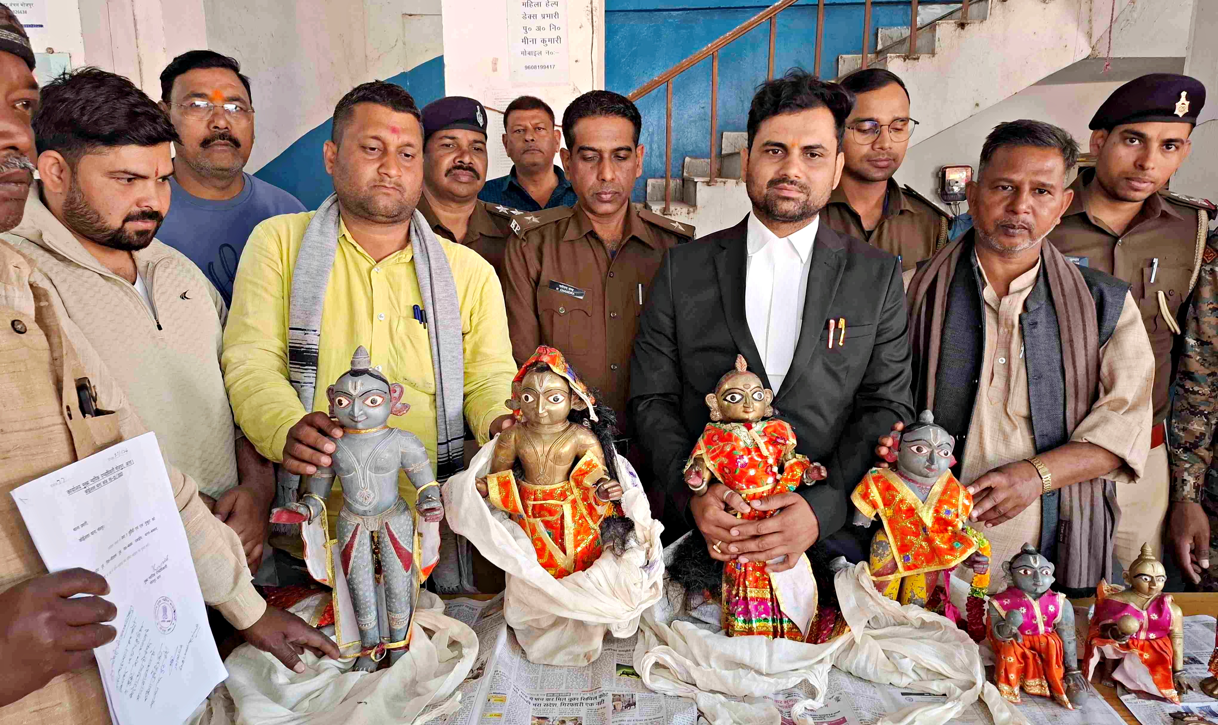 Stolen idols recovered in Bhojpur