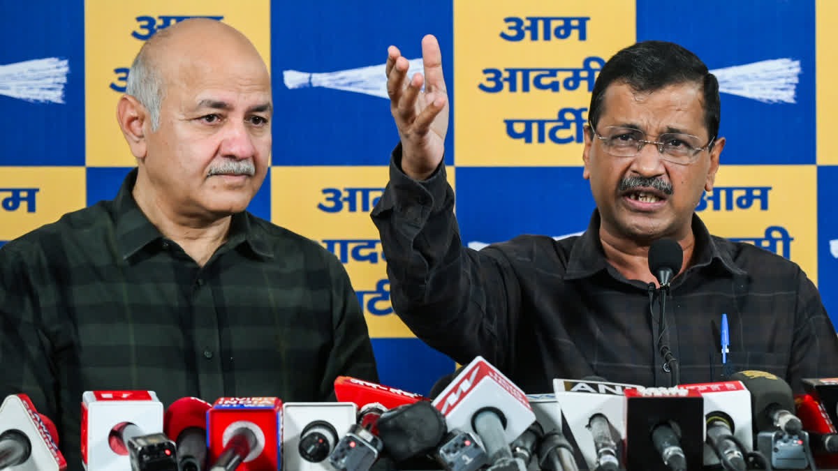Former Delhi Chief Minister Arvind Kejriwal and ex-Deputy CM Manish Sisodia.