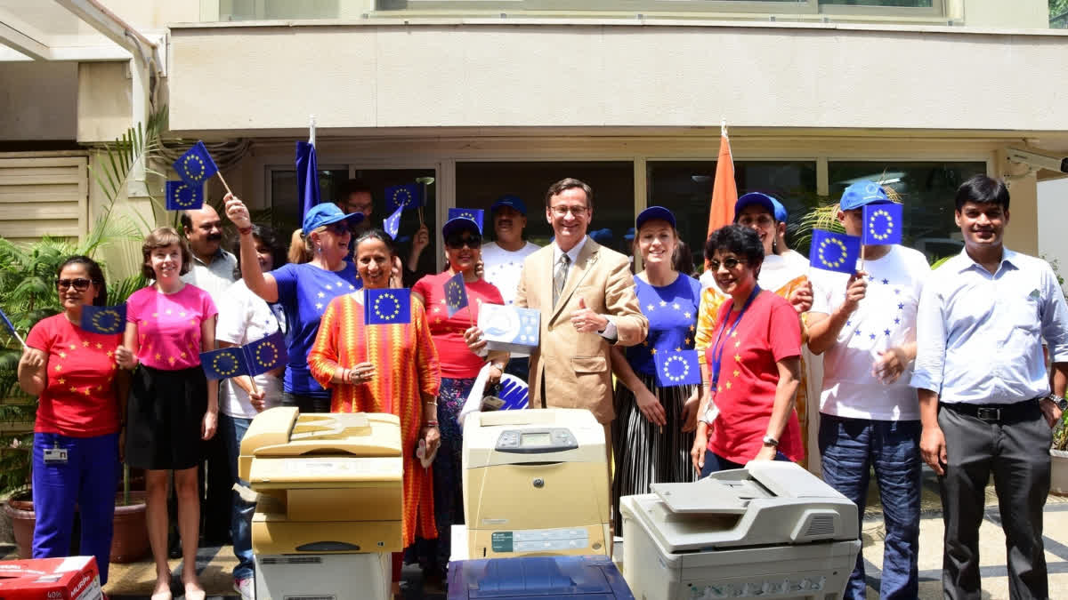 File picture of e-waste collection drive in Delhi, 2019