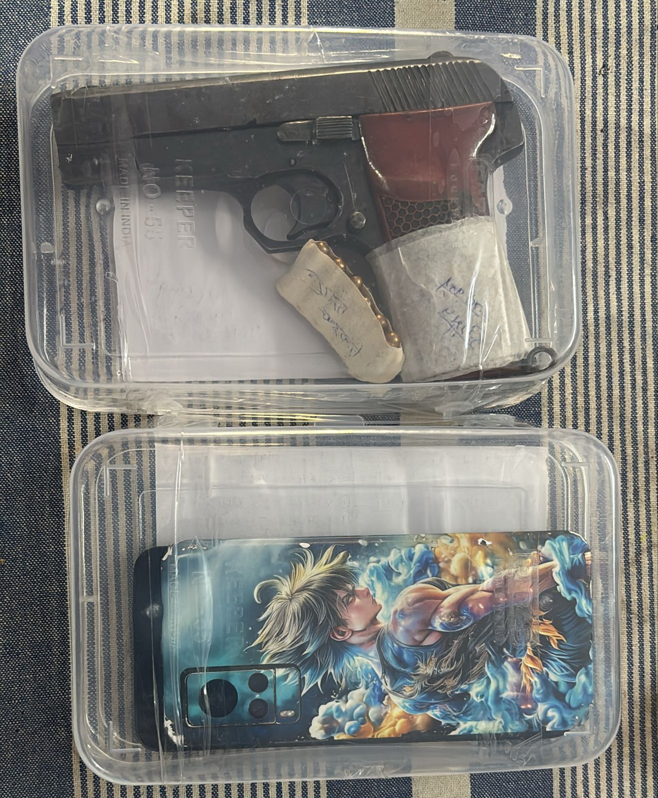 Automatic weapons recovered by police