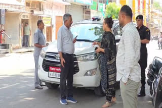 District Collector Tina Dabi went on a tour of Barmer city