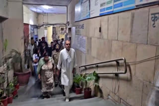Punjab Minister Sanjeev Arora being produced before Gurugram Sessions Court during the wee hours on Sunday.