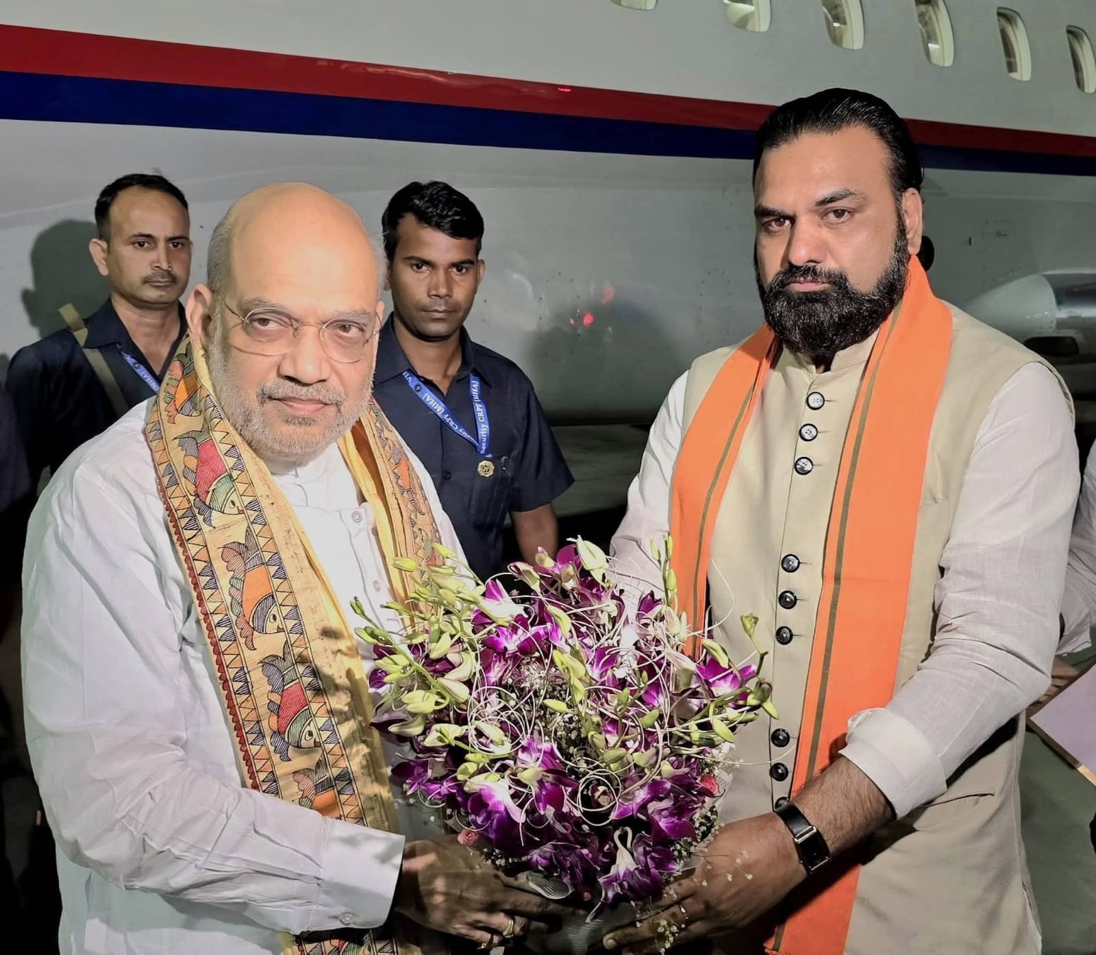 गृह मंत्री अमित शाह के साथ सीएम सम्राट