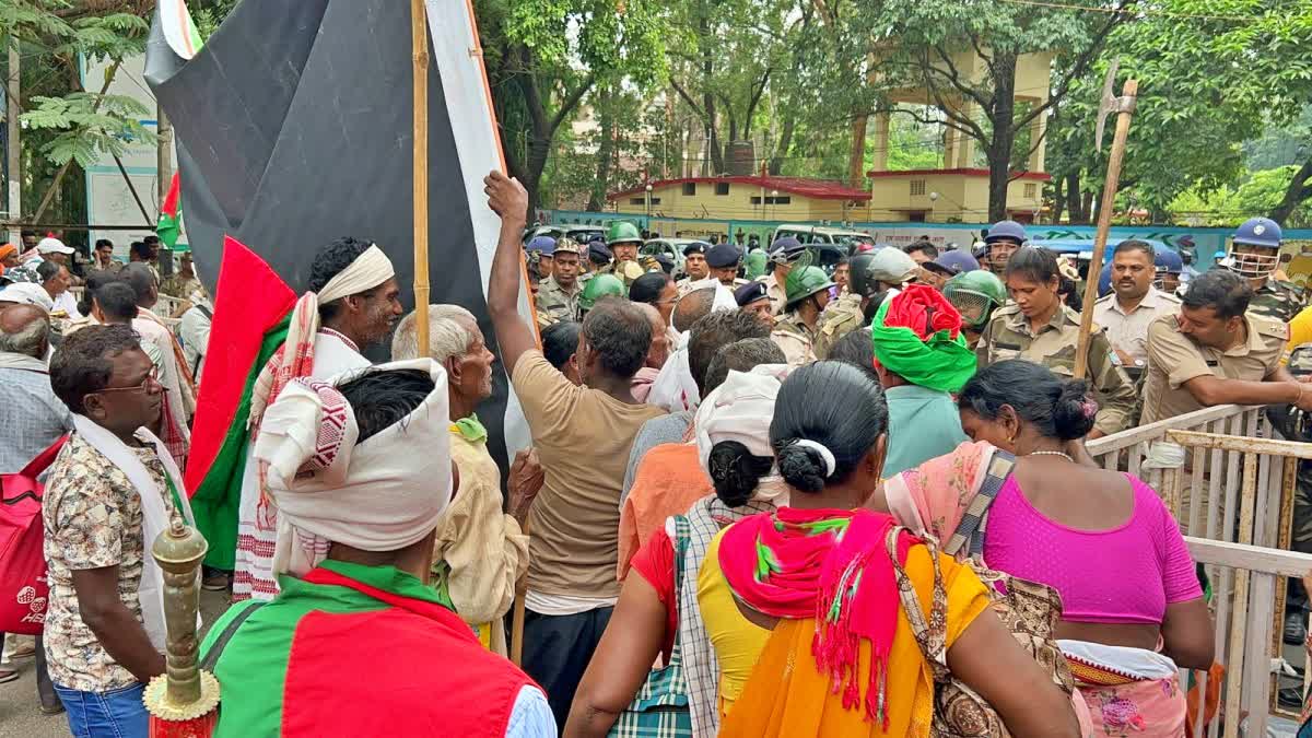 ACTIVISTS IN RANCHI TOOK TO STREETS