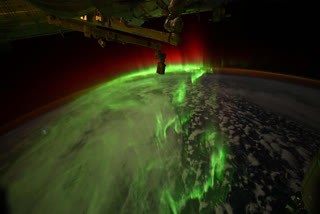 NASA astronaut Jessica Meir shared images and videos of Aurora Australis from space