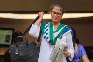 Trinamool Congress (TMC) MP Sushmita Dev on Wednesday, June 10, 2026, resigned as a member of the Rajya Sabha, the second TMC MP to resign this week. Dev is seen on the day of presentation of the Union Budget 2024-25, at the Parliament House complex, in New Delhi, in this file photo dated Tuesday, July 23, 2024.
