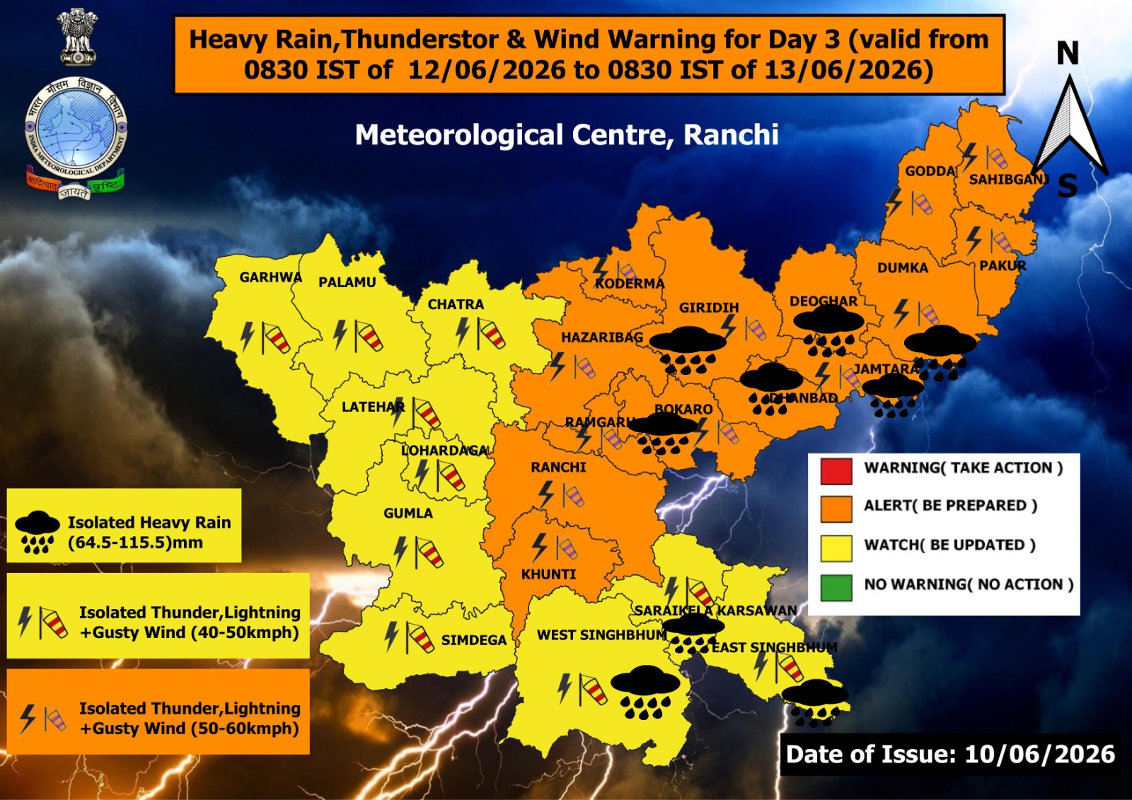 WEATHER CHANGE IN JHARKHAND