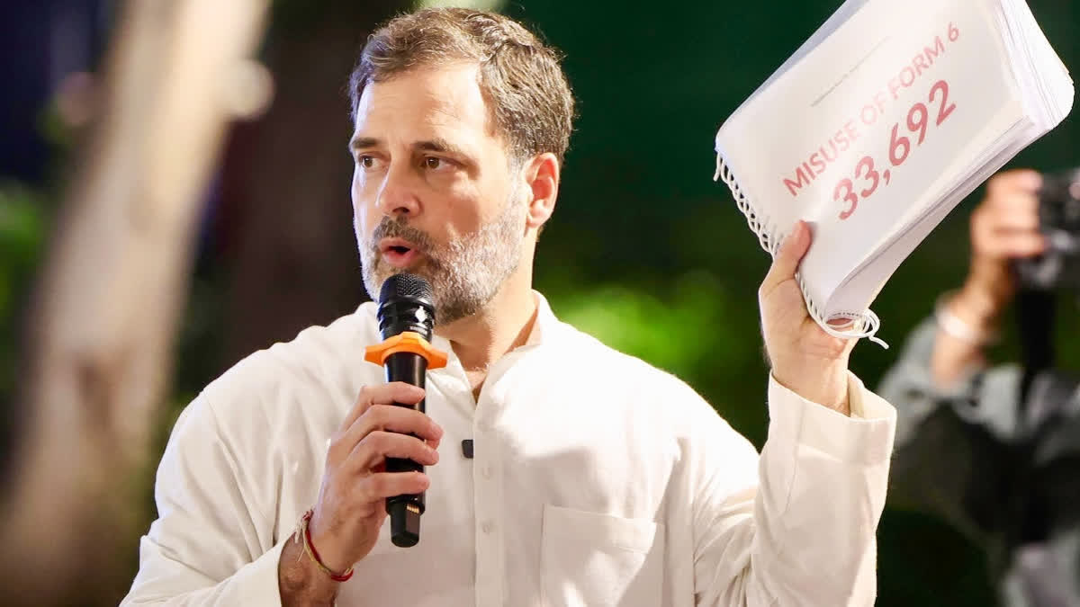 Karnataka CEO Asks Rahul Gandhi To Share Documents Based On Which He Claimed A Woman Voted Twice