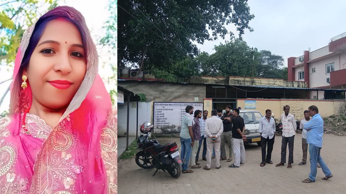 प्रसूता गंगोत्री, अस्पताल में मोर्चरी के बाहर खड़े परिजन