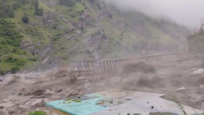 CHAMOLI BRIDGE WASHED AWAY