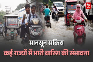 WEATHER UPDATE HEAVY RAIN IN INDIA TODAY