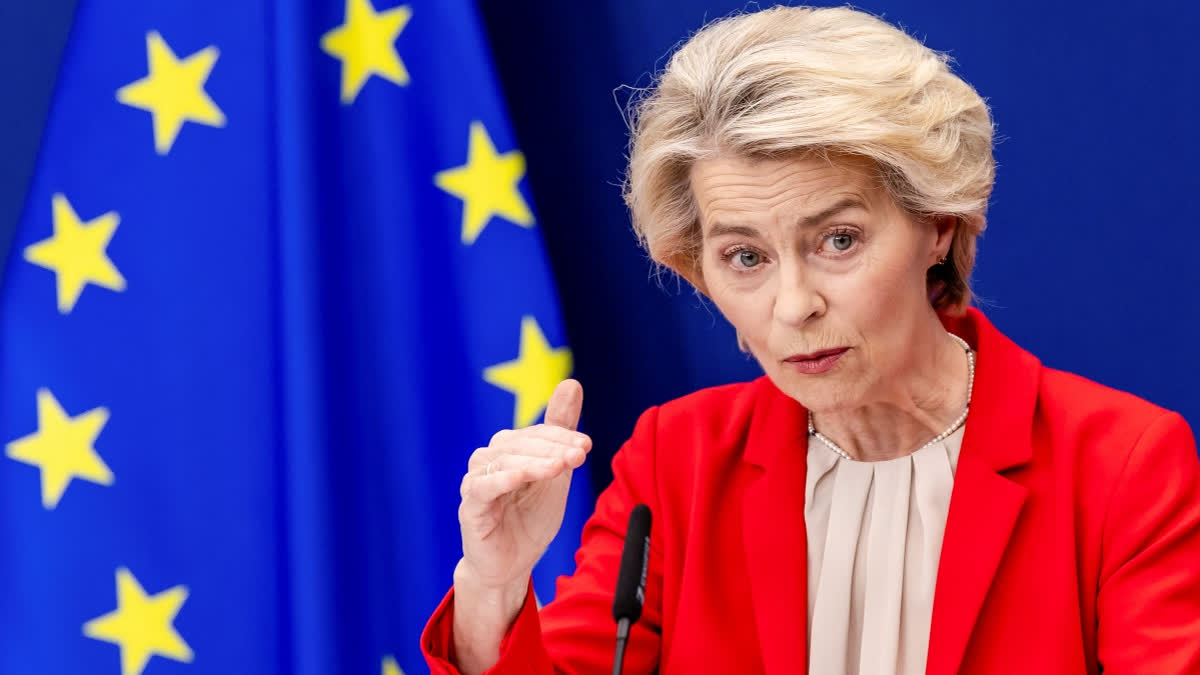 FILE- European Commission President Ursula von der Leyen
