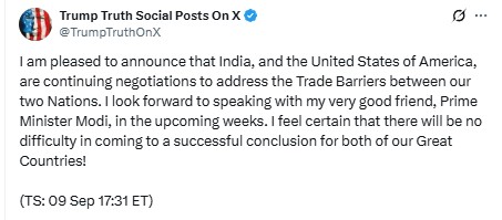 TRUMP CALLLED PM MODI BEST FRIEND