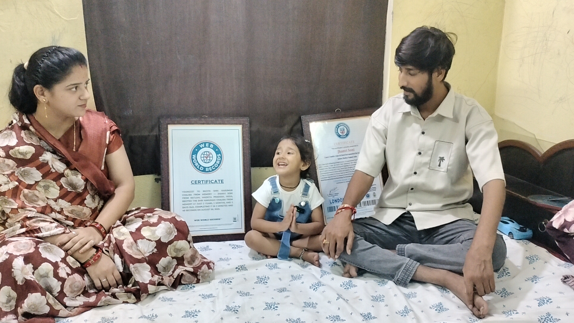 Ratlam Girl Super Talent 3 Year old Jhanvi Soni Hanuman Chalisa in 2 Minutes 40 Seconds