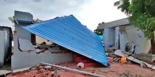 young woman Family demolished young man house